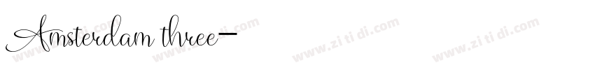 Amsterdam three字体转换